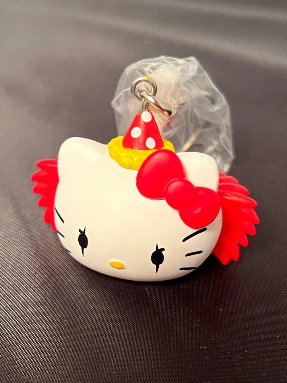 NEW Official Sanrio x Kidrobot Blind Box Hello Kitty Angry Clown Keychain 2019